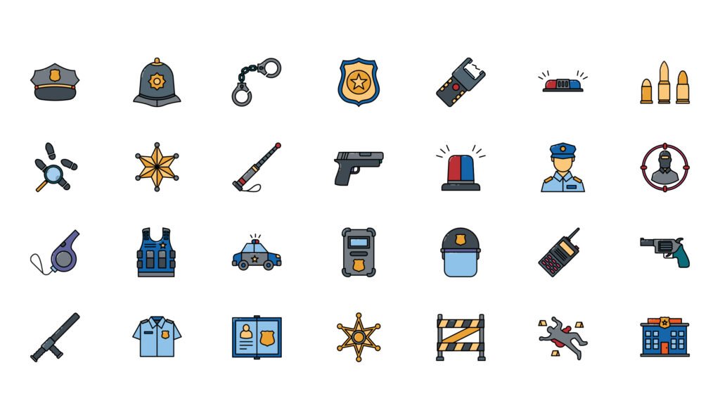 Police Icon | Vintagio Design