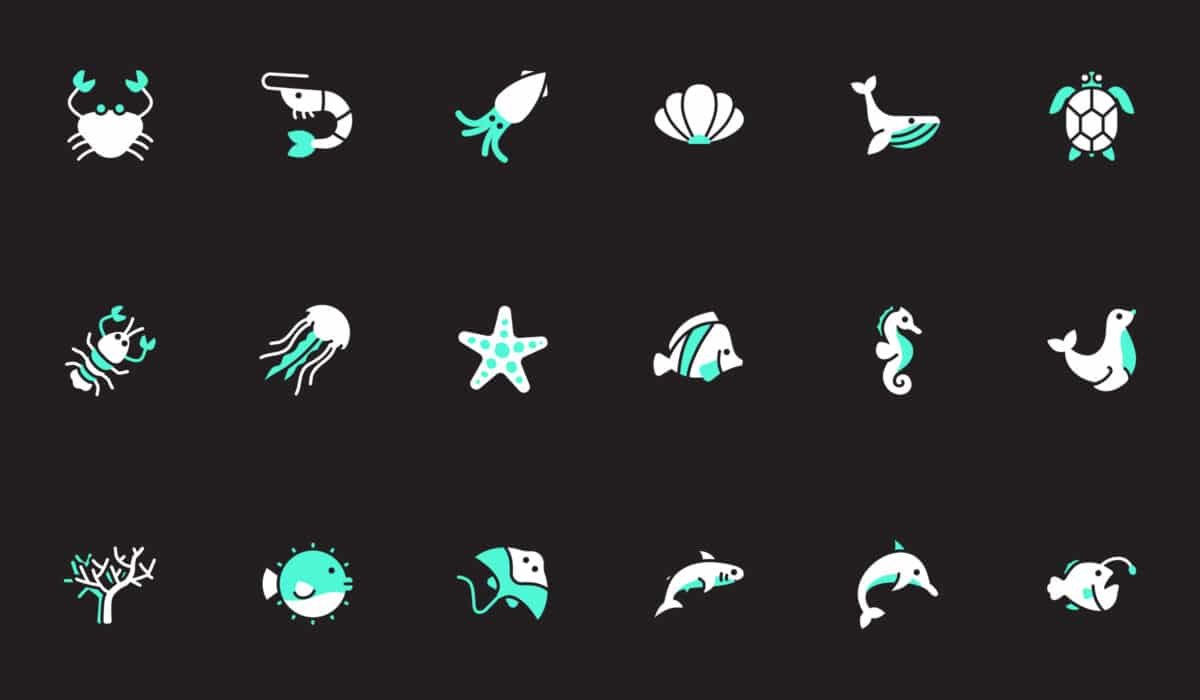 Sea Creature Two Tone Icon