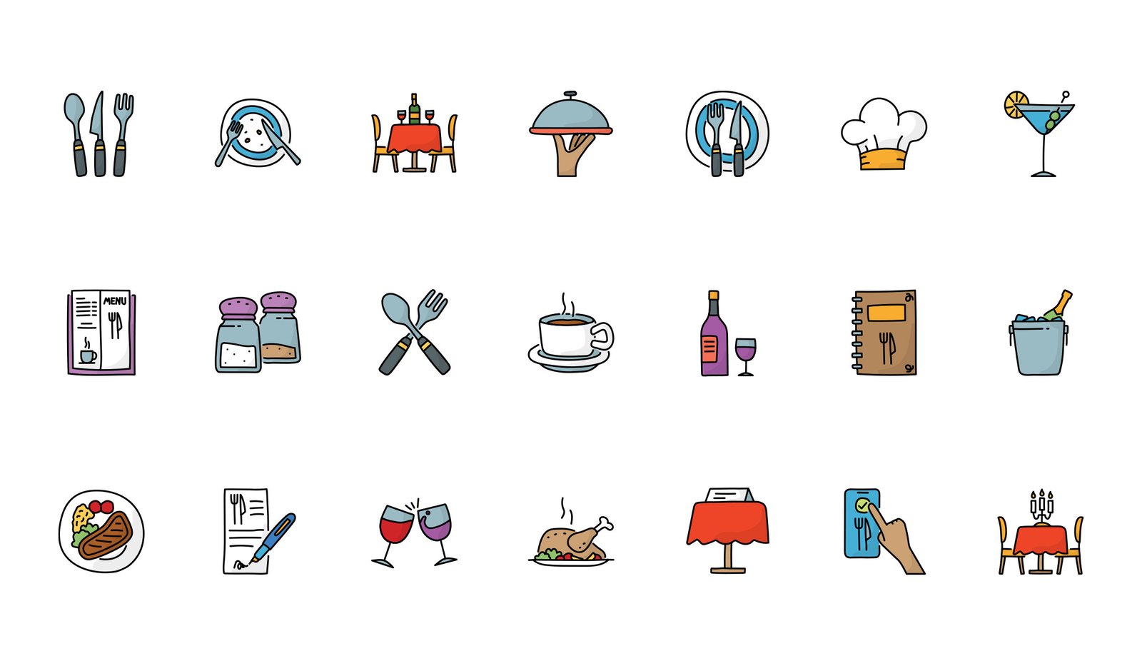 Restaurant Hand Drawn Icon