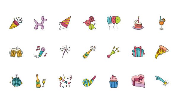 Birthday Hand Drawn Icon